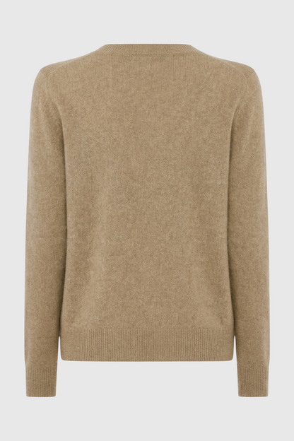 Cashmere V-Neck Sweater | Long Sleeve Knit, Slim Fit, Seamless Finish