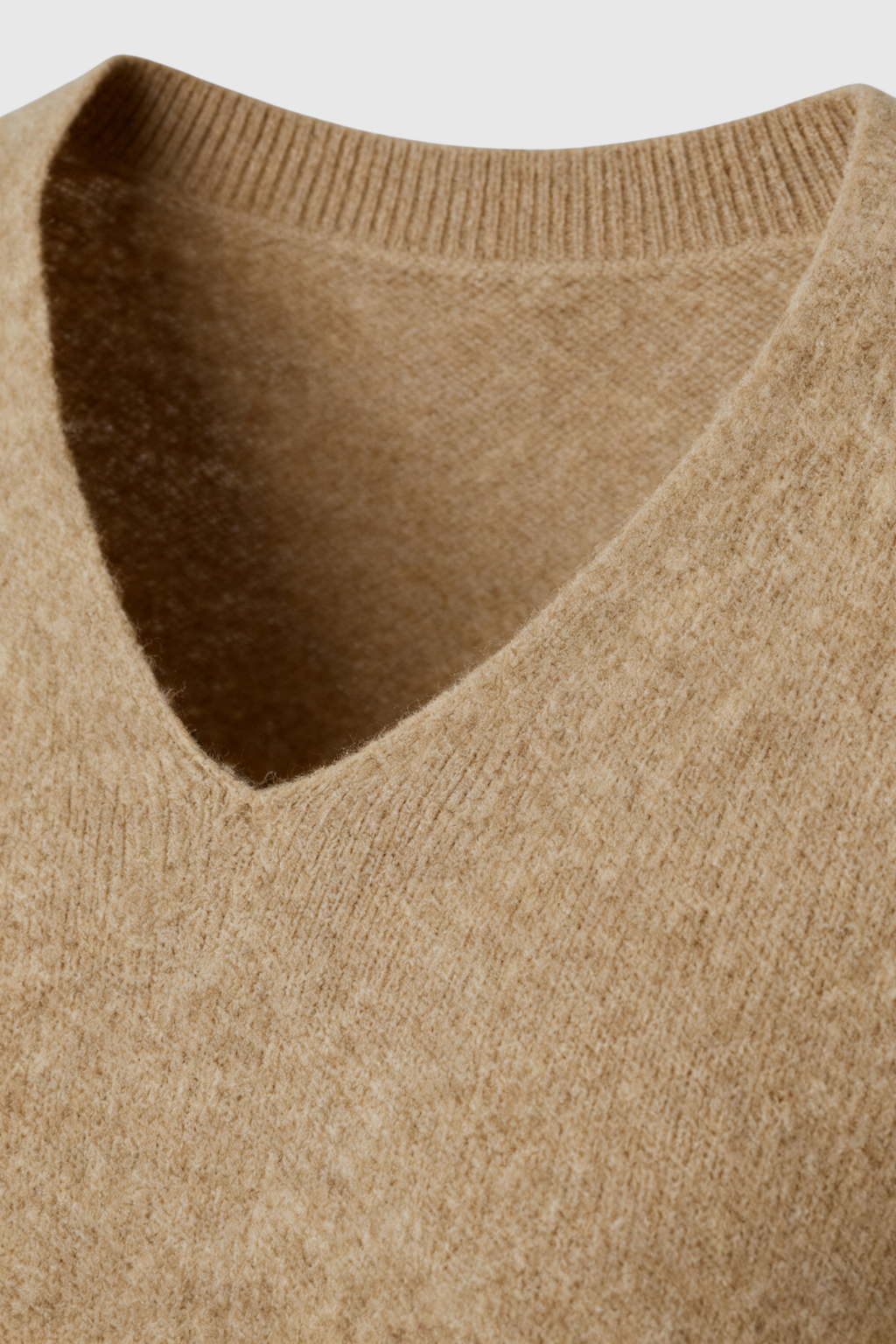 Cashmere V-Neck Sweater | Long Sleeve Knit, Slim Fit, Seamless Finish