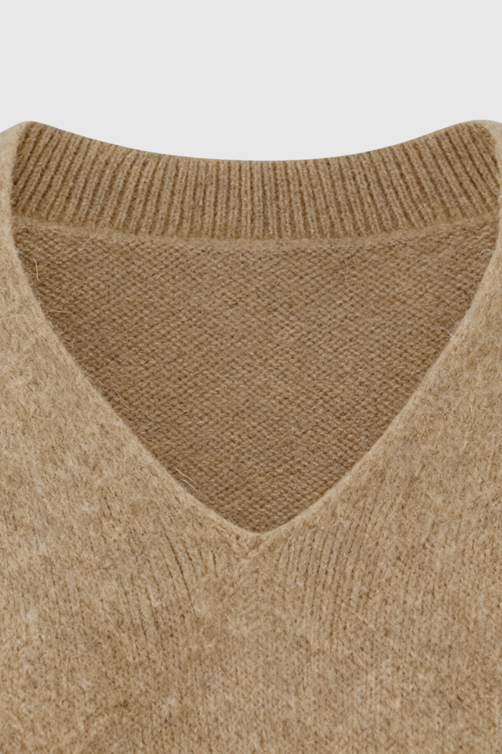 Cashmere V-Neck Sweater | Long Sleeve Knit, Slim Fit, Seamless Finish