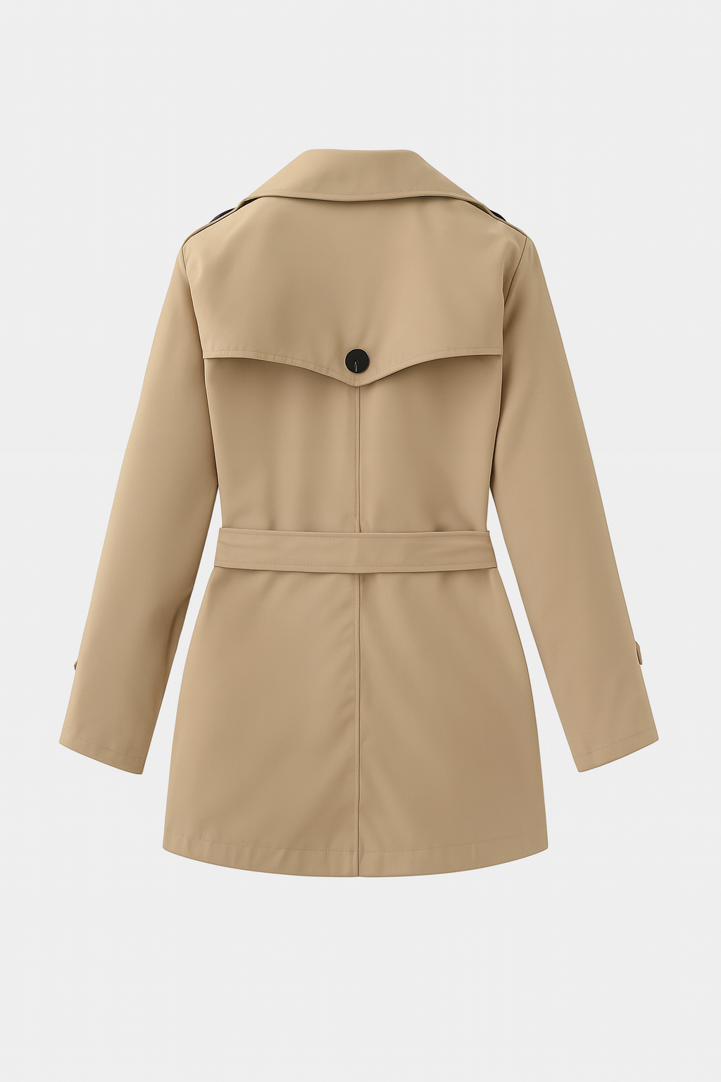 Maison Trench Coat | Double-Breasted | Belted Mid-Length | Cotton Blend