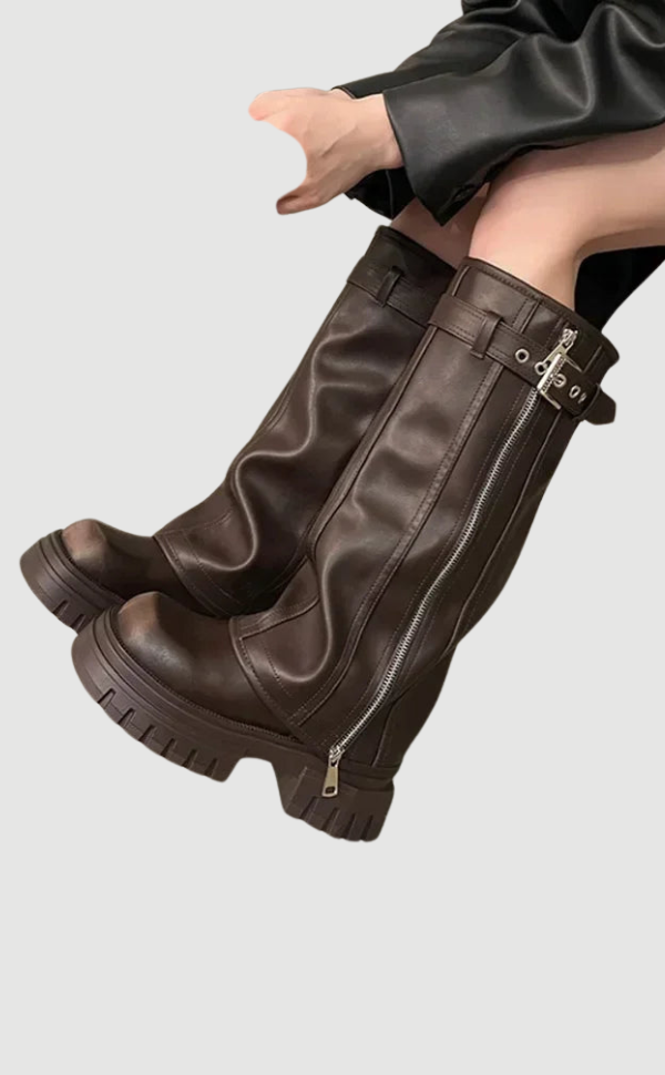 Women Knee-High Platform Stiefels