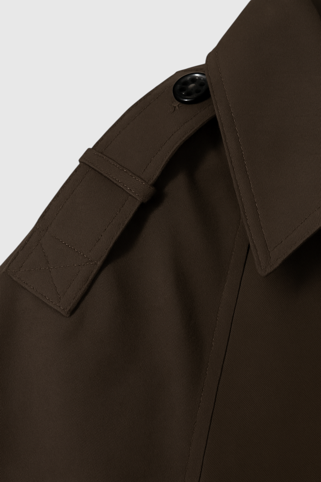 Cropped Trench Jacket | Double-Breasted Buttons, Notched Lapel