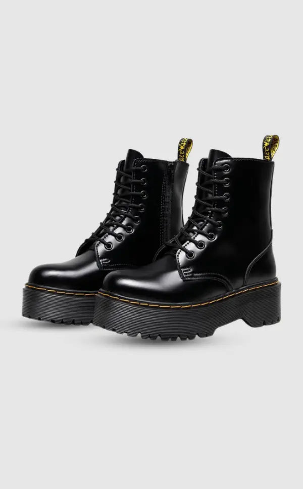Women Leather Platform Boots
