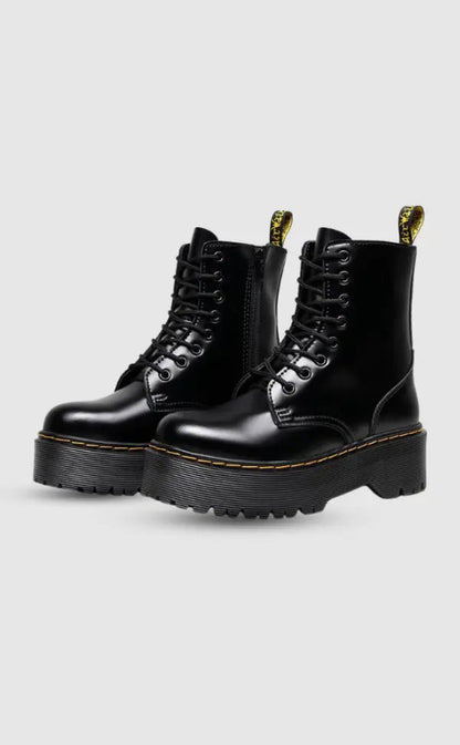 Women Leather Platform Boots