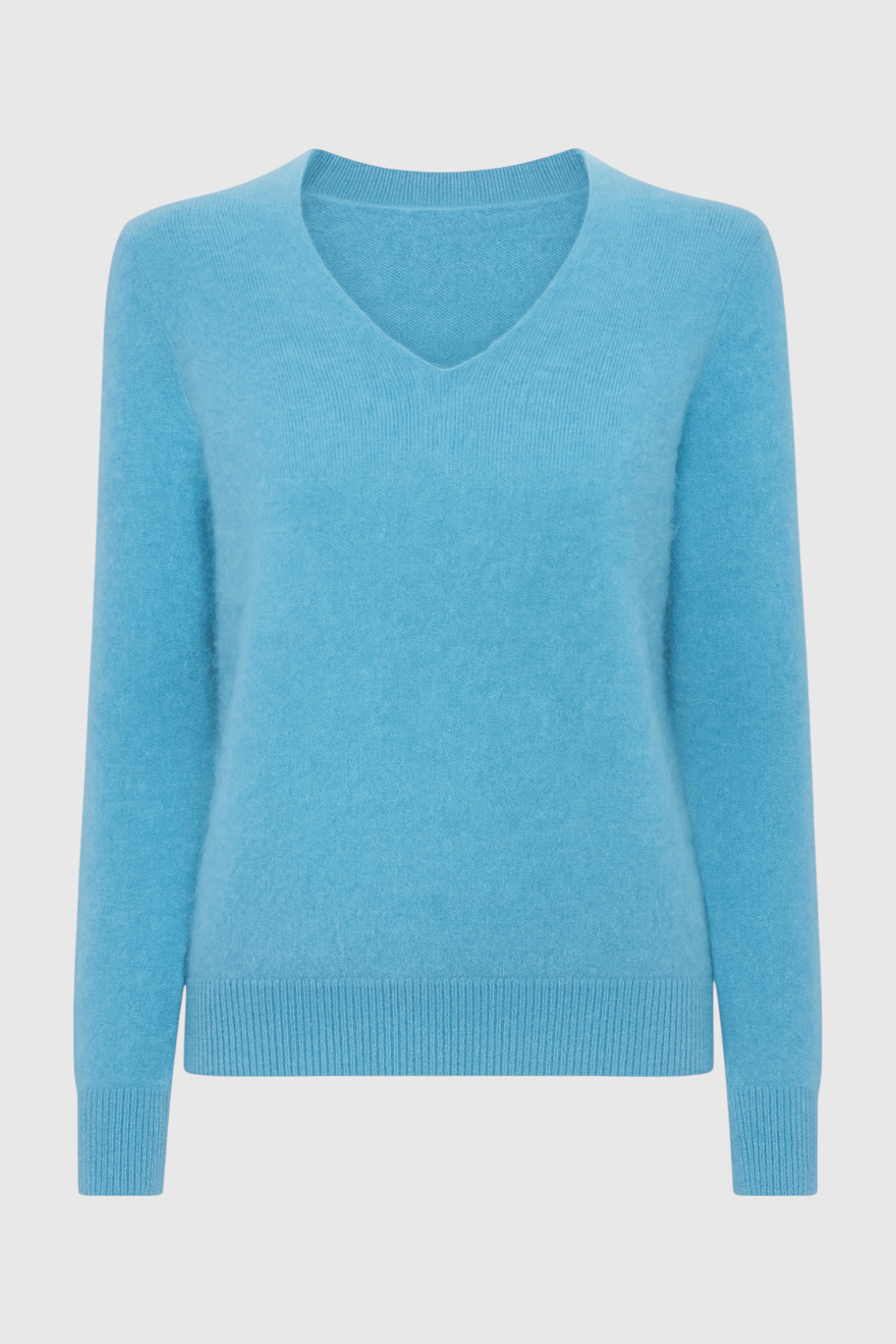 Cashmere V-Neck Sweater | Long Sleeve Knit, Slim Fit, Seamless Finish