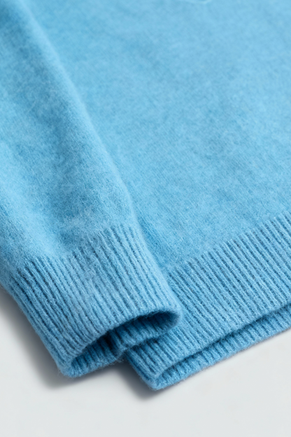 Cashmere V-Neck Sweater | Long Sleeve Knit, Slim Fit, Seamless Finish