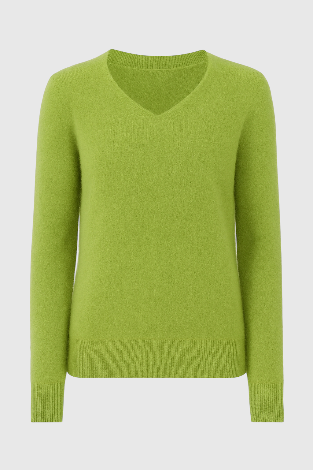 Cashmere V-Neck Sweater | Long Sleeve Knit, Slim Fit, Seamless Finish