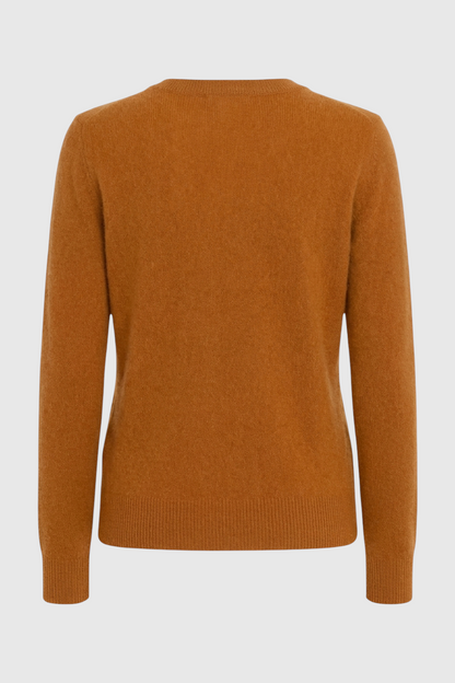 Cashmere V-Neck Sweater | Long Sleeve Knit, Slim Fit, Seamless Finish