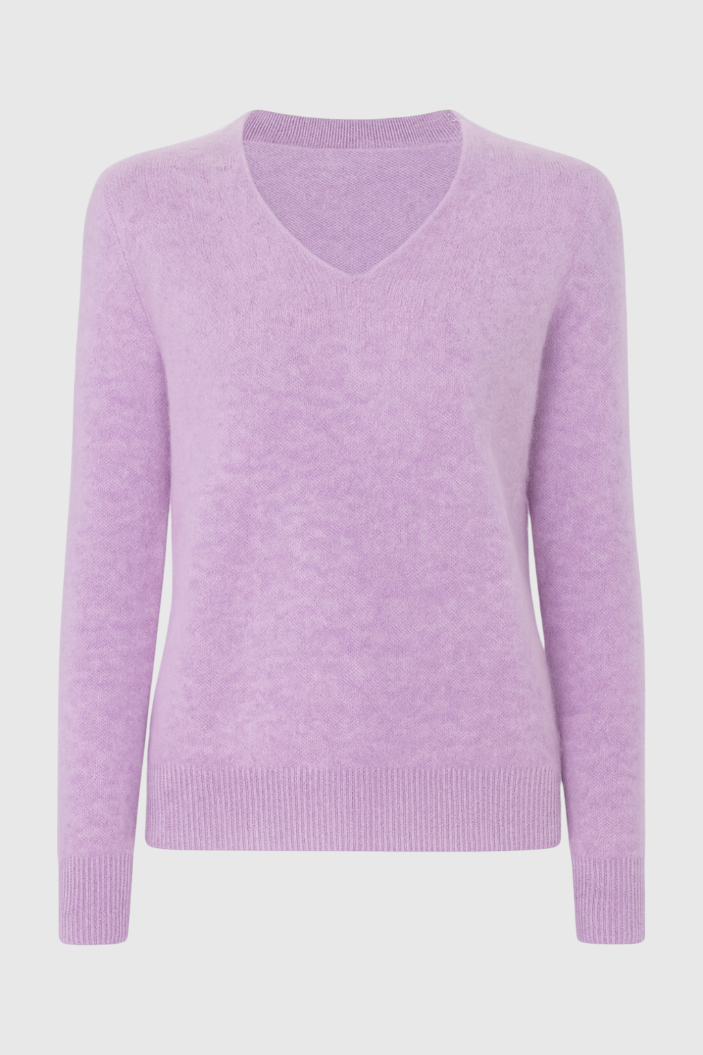 Cashmere V-Neck Sweater | Long Sleeve Knit, Slim Fit, Seamless Finish