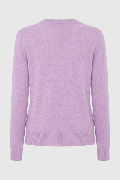Cashmere V-Neck Sweater | Long Sleeve Knit, Slim Fit, Seamless Finish