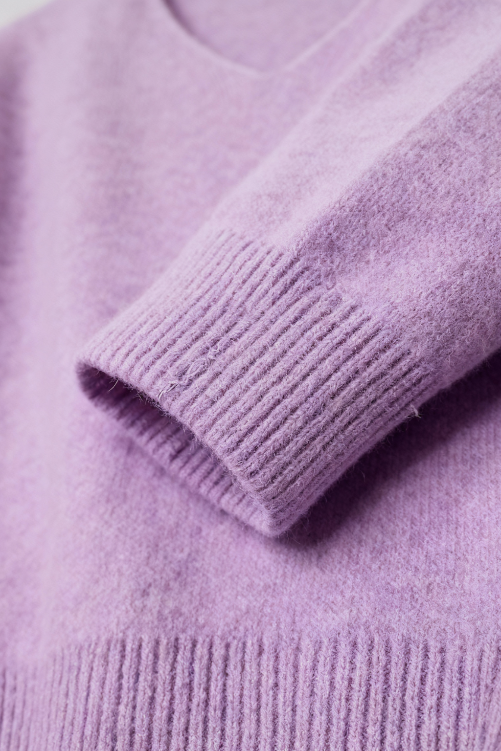 Cashmere V-Neck Sweater | Long Sleeve Knit, Slim Fit, Seamless Finish