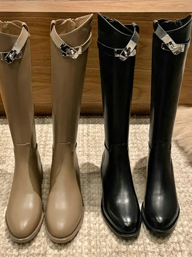Women Riding Boots Black