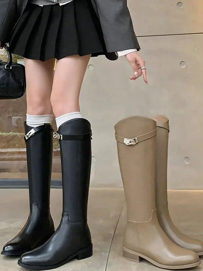 Women Riding Boots Black