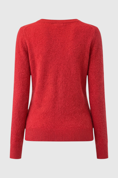 Cashmere V-Neck Sweater | Long Sleeve Knit, Slim Fit, Seamless Finish