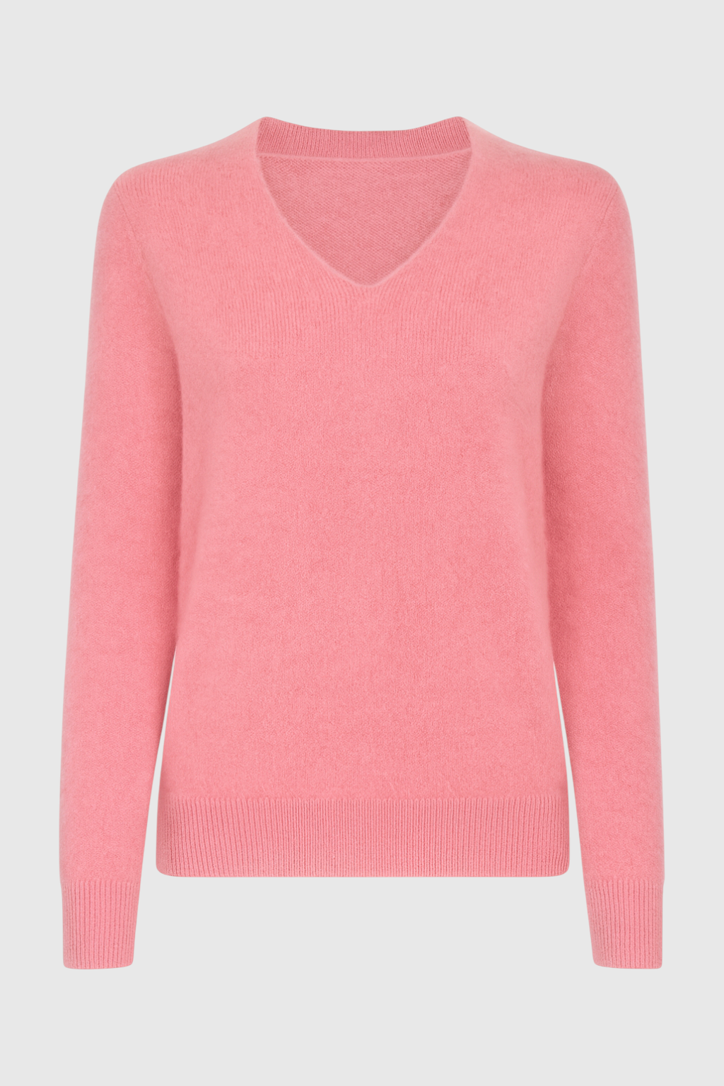 Cashmere V-Neck Sweater | Long Sleeve Knit, Slim Fit, Seamless Finish