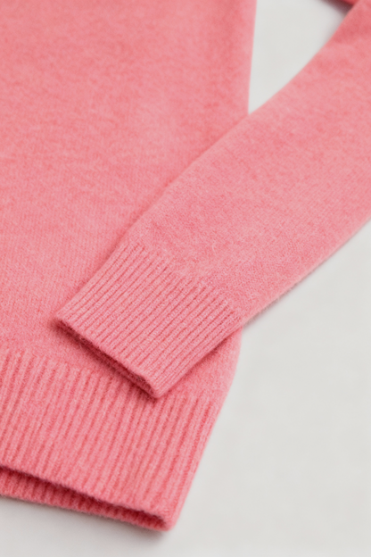 Cashmere V-Neck Sweater | Long Sleeve Knit, Slim Fit, Seamless Finish