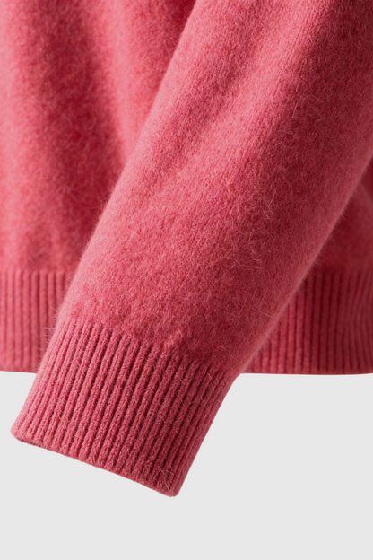 Cashmere V-Neck Sweater | Long Sleeve Knit, Slim Fit, Seamless Finish