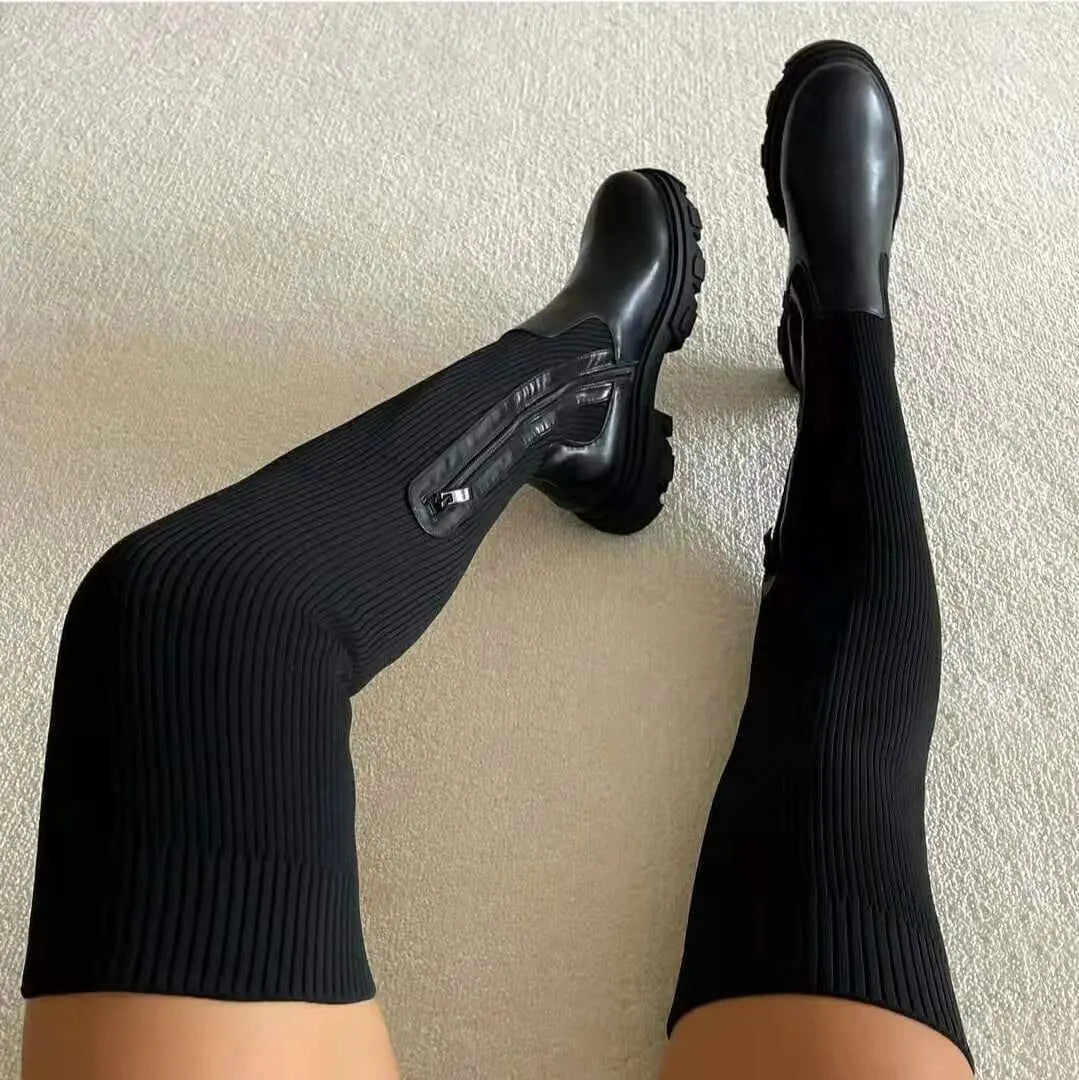 Women Stretch Wide Boot