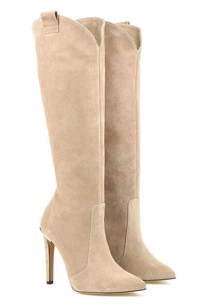 Women Suede Boots High Heel