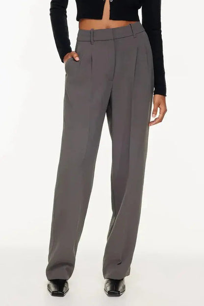 Women Work Trousers Wide Fit