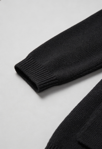 Knit V-Neck Cardigan | Button Front Long Sleeve Regular Fit