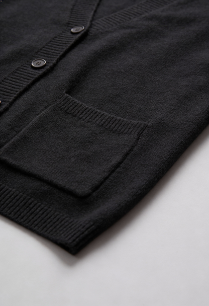 Knit V-Neck Cardigan | Button Front Long Sleeve Regular Fit