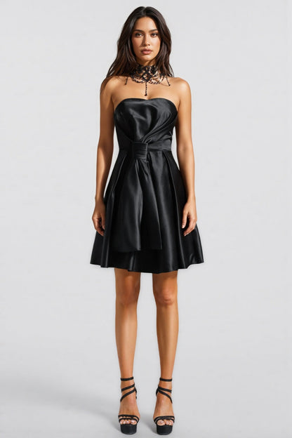 Nirina Deborah Satin Strappy Mini Dress