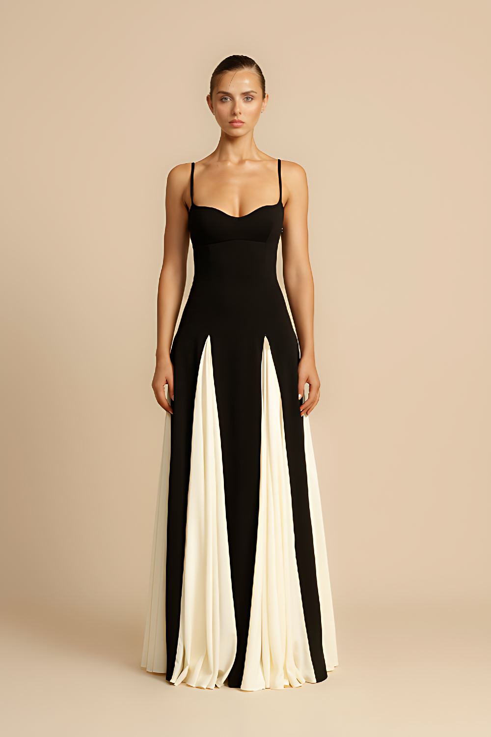 Griselda Color Block Maxi Dress