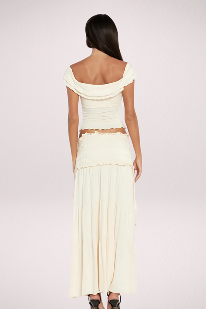 Elara Off-Shoulder Maxi Dress