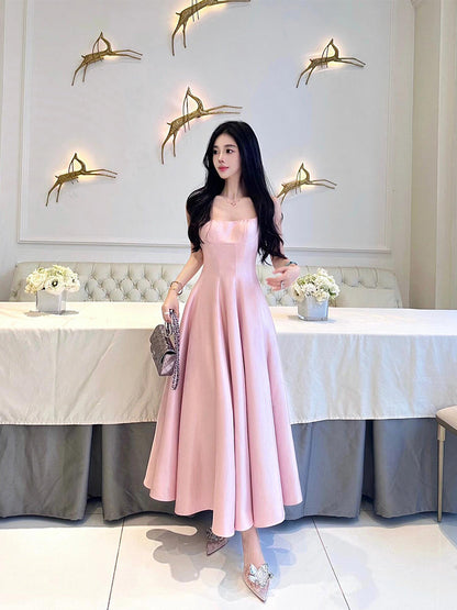 Blush Pink Elegant Maxi Dress – High-Class Birthday & Formal Look