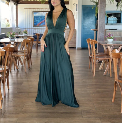 Side Cut-Out Maxi Dress