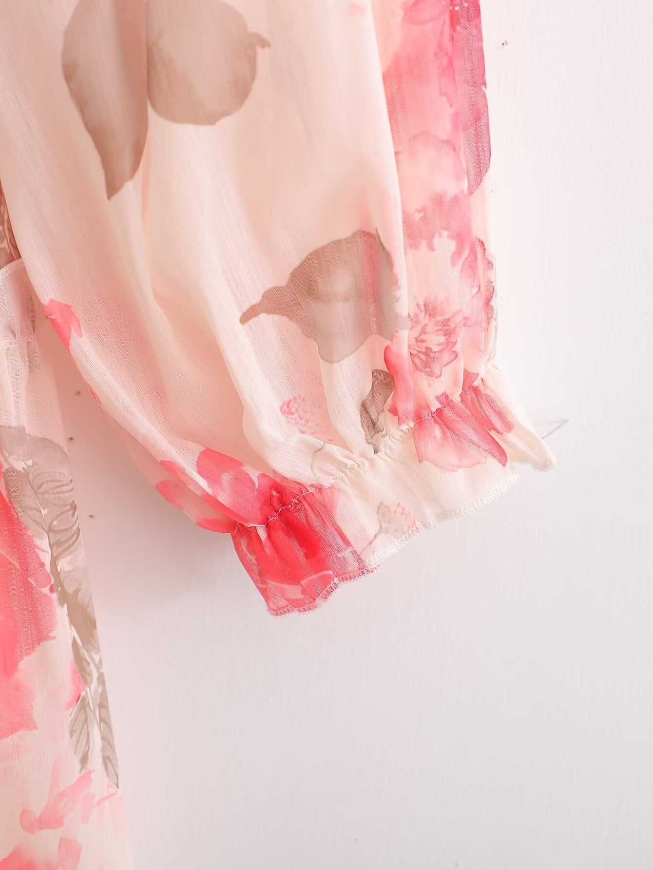 Autumn Floral Print Ruffle Sleeve Mini Dress – Girly Fairy Gas Dress