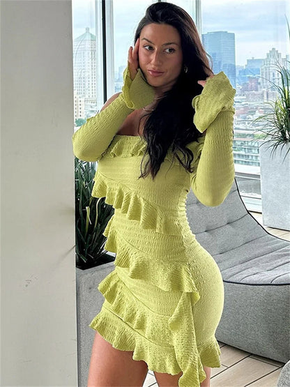 Bandeau Tassel Bandage Mini Dress