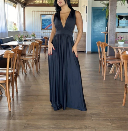 Side Cut-Out Maxi Dress