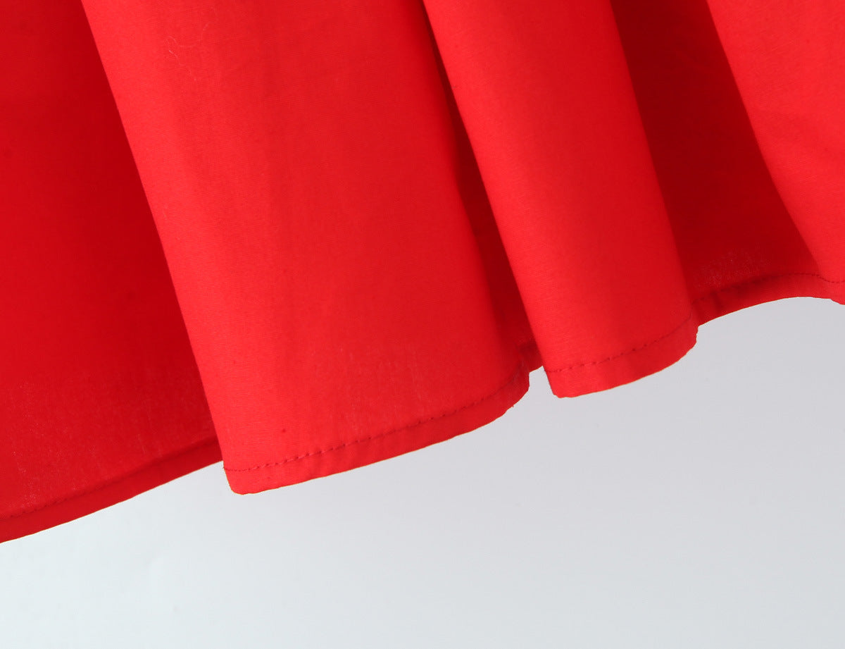 Red – Strapless Backless Mini Dress