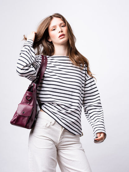 | Multi-Pocket Shoulder Bag, Adjustable Strap