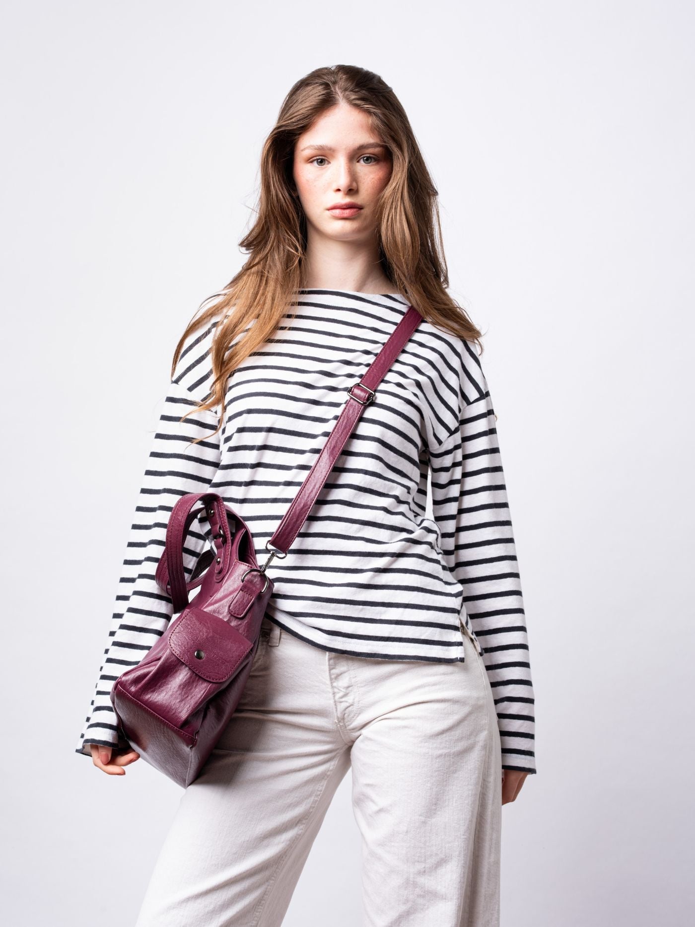 | Multi-Pocket Shoulder Bag, Adjustable Strap