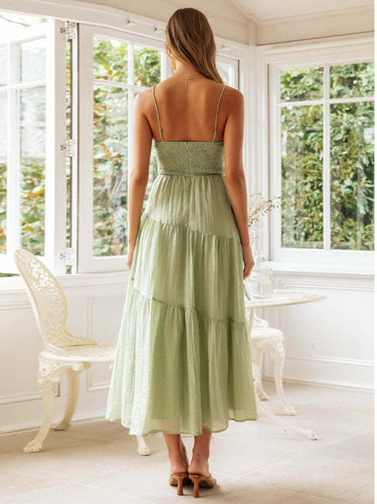 Boho Dress Cutout Sleeveless Asymmetrical Summer Midi Dresses