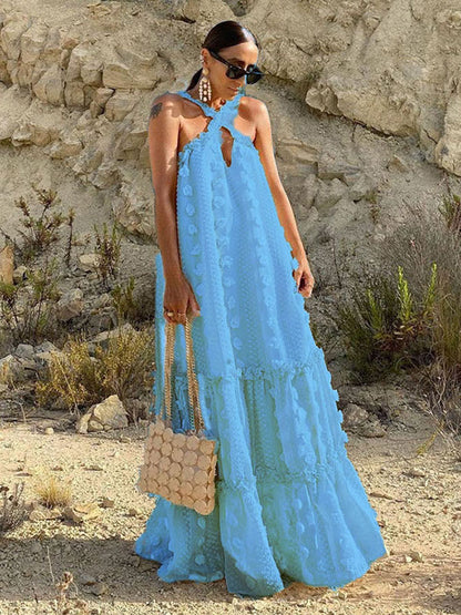Sleeveless Maxi Dress Casual Oversized Floor Length Dress