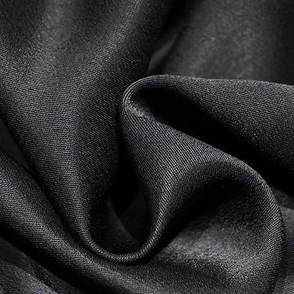 Women patchwork silk clothes For Women Fun Work black Maxi Dresses summer