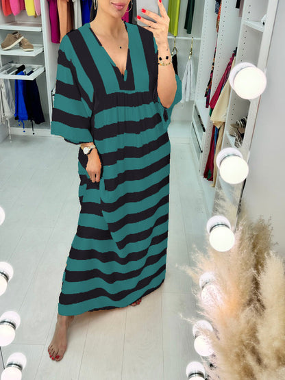 Stripe Loose Maxi Dress