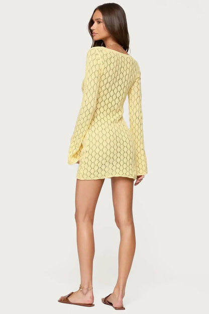 Mare Crochet Mini Dress