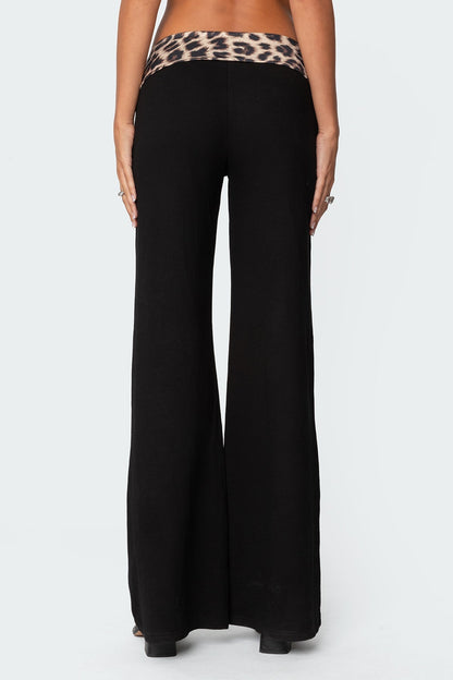 Anouk Leopard Flared Pants