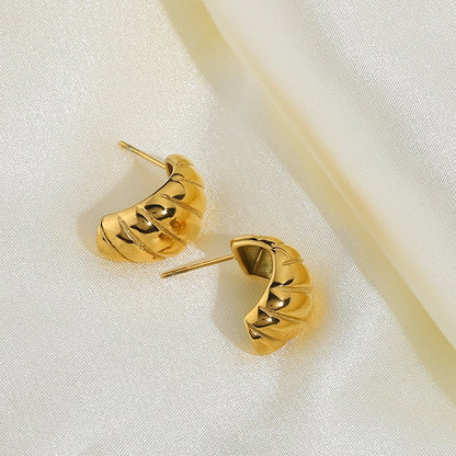Elara Gold Hoop Earrings