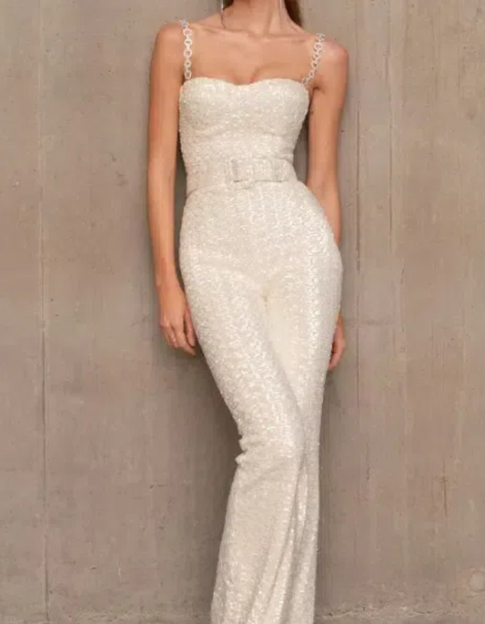 | Corseted Structure Elegant Jumpsuit