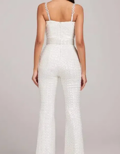 | Corseted Structure Elegant Jumpsuit