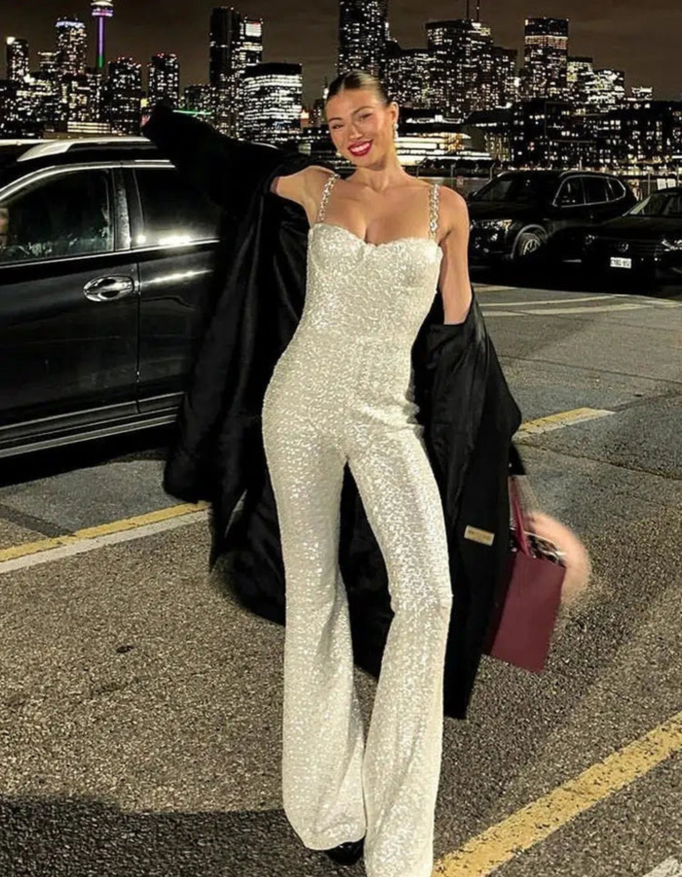 | Corseted Structure Elegant Jumpsuit