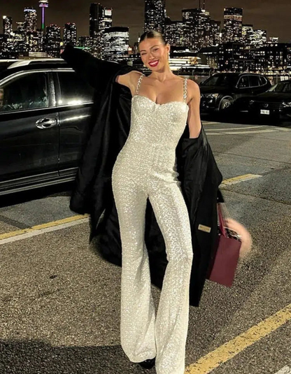 | Corseted Structure Elegant Jumpsuit