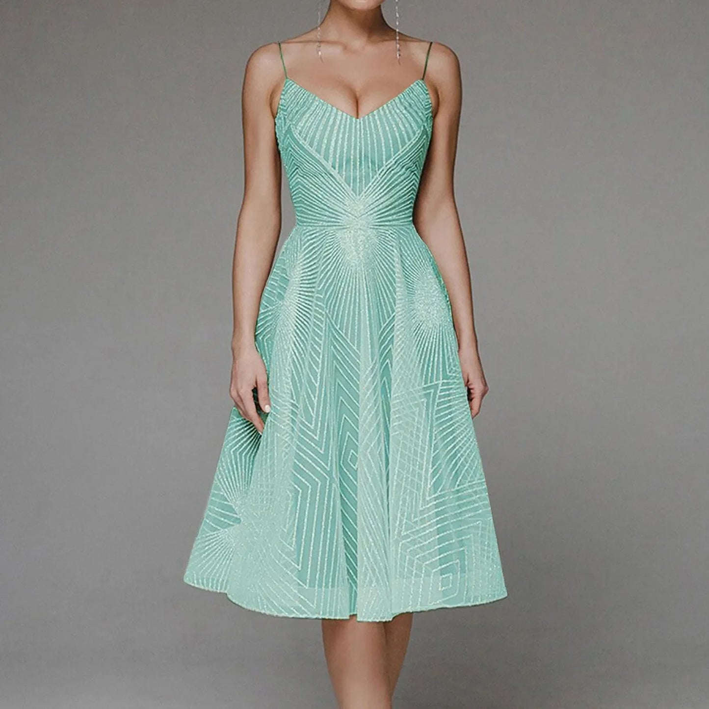 DressBetty - 2024 Elegant Luxury Sexy Long Formal Party Midi Dress
