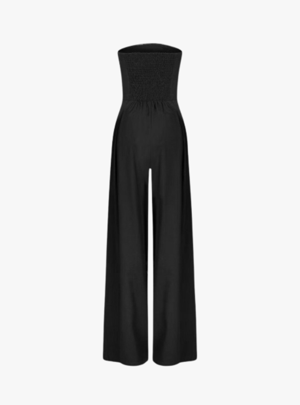 | Strapless Tailored Wide Leg Jumpsuit